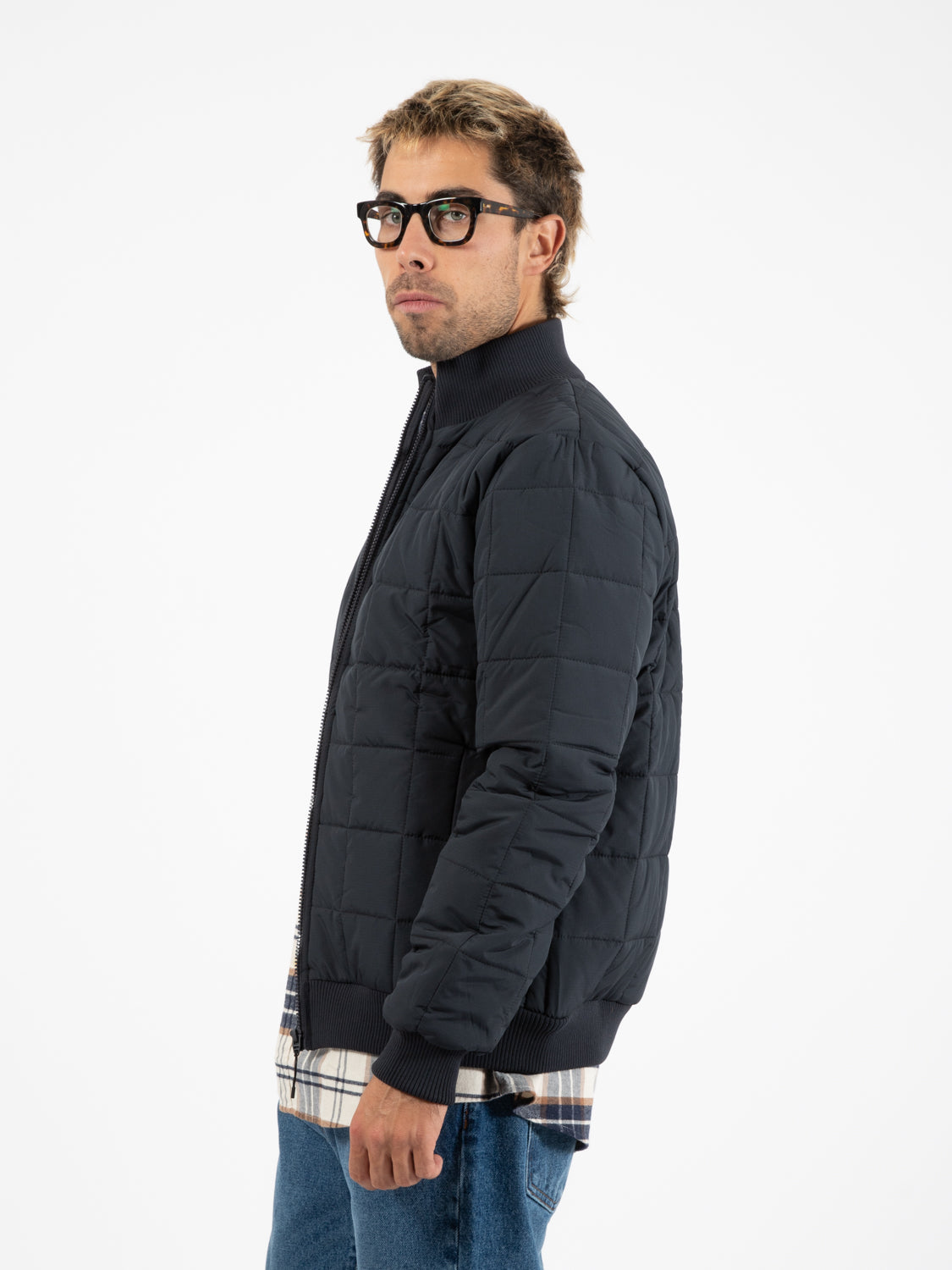 Liner High Neck jacket W1T1 navy