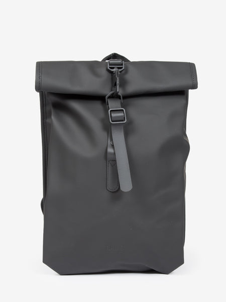 Rolltop rucksack mini black