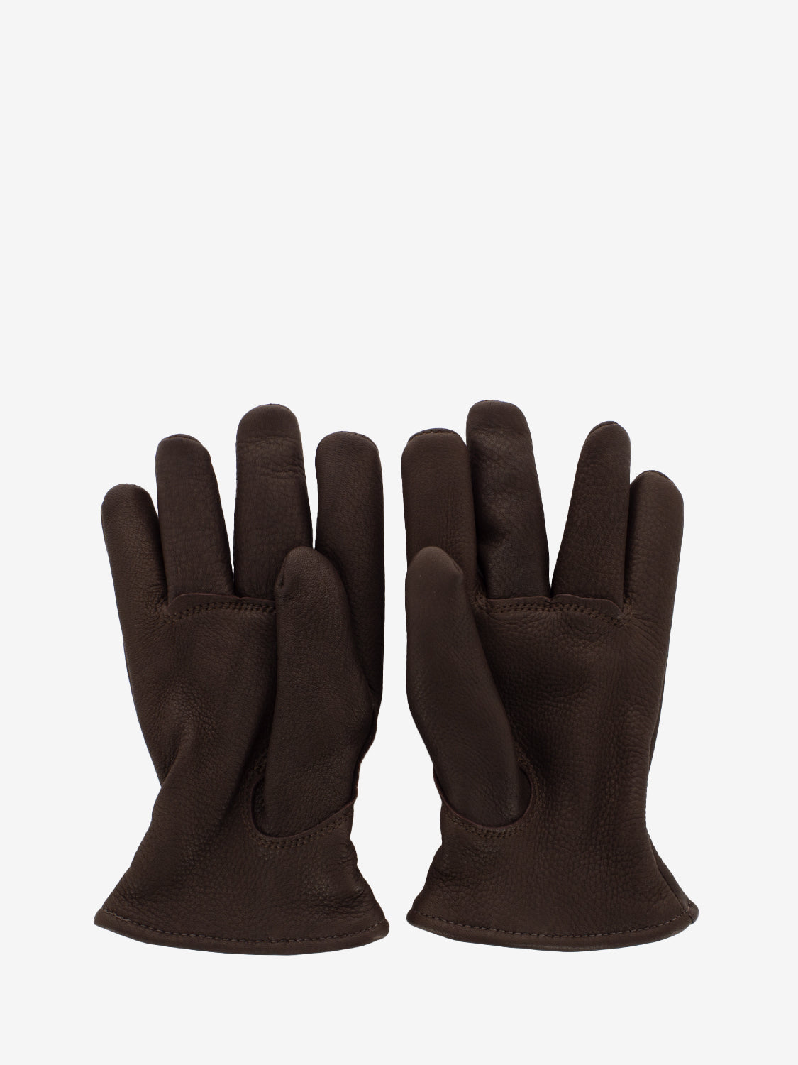 Lined buckskin brown gloves