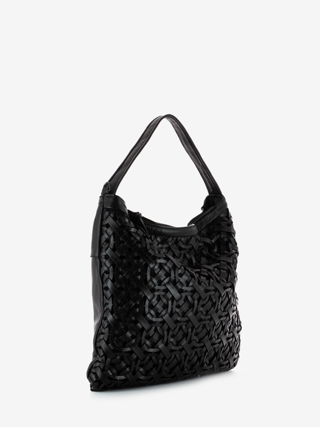 Black Braided Shopper Ring