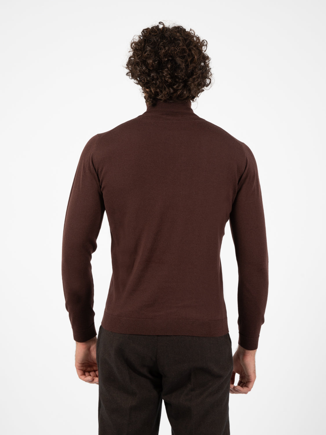 Amaranth merino wool turtleneck
