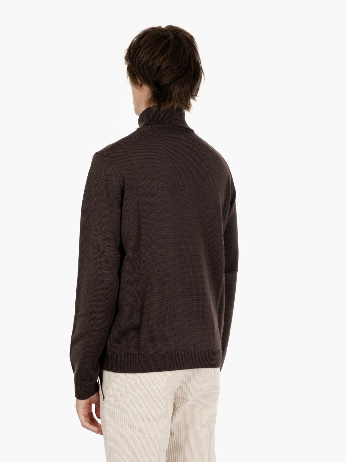 Dark merino wool turtleneck