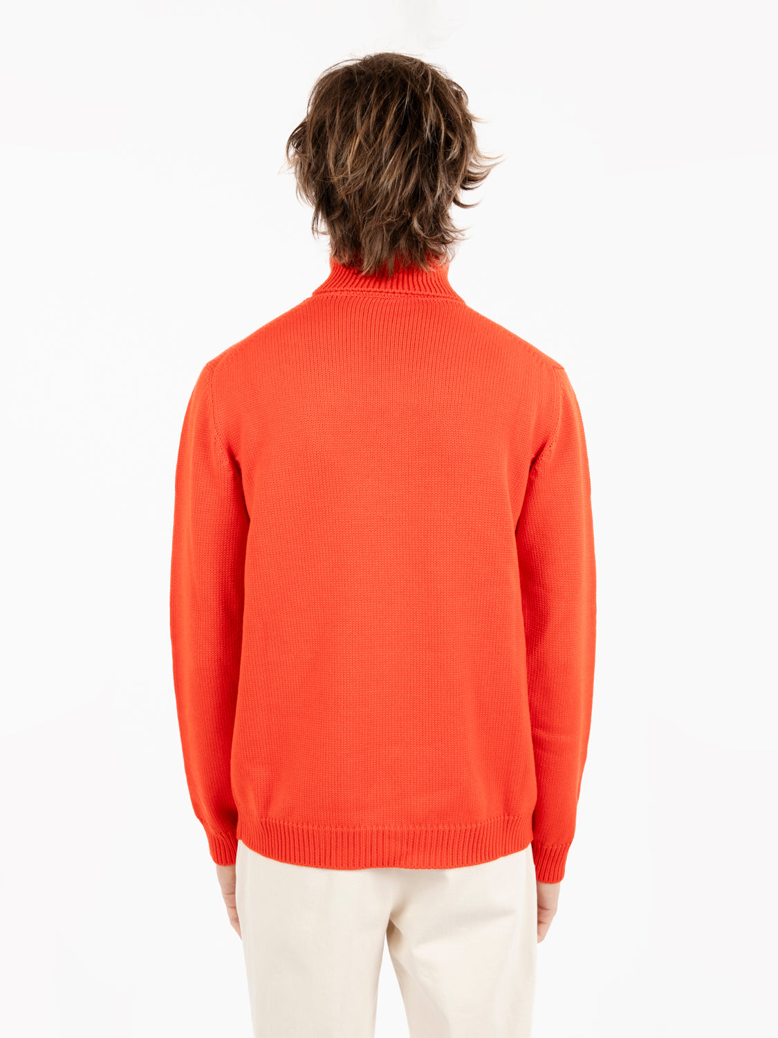 ML Turtleneck in Orange Wool