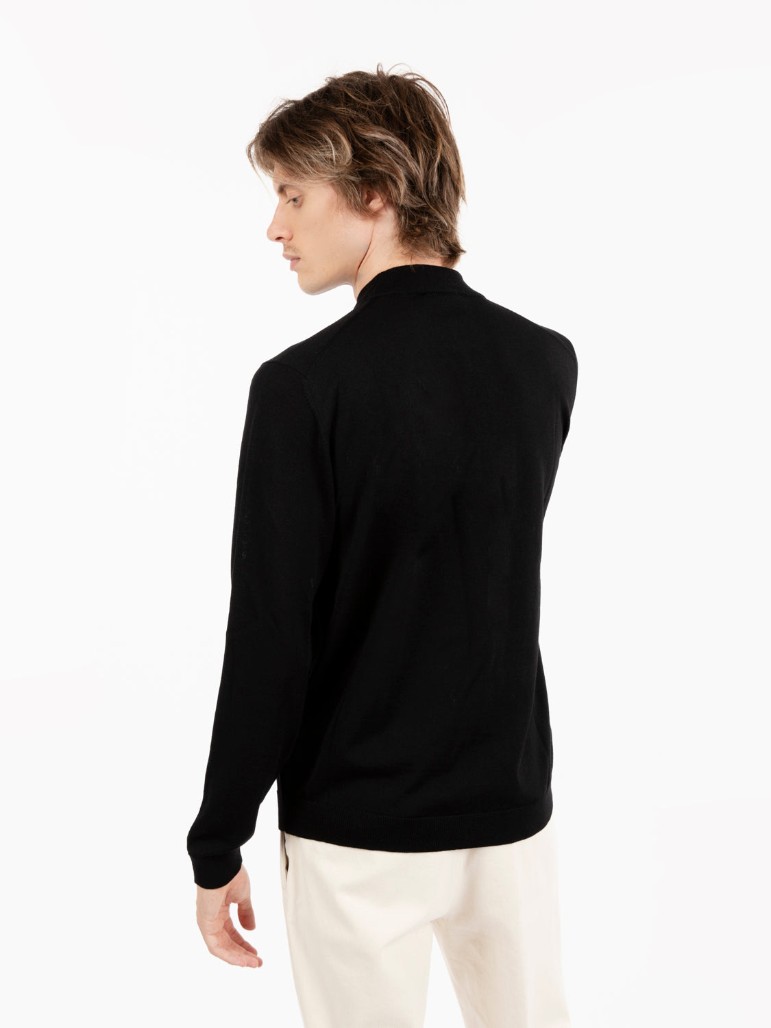 Black wool turtleneck