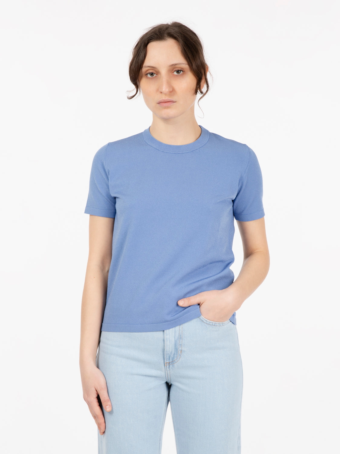 Maglia maniche corte azzurra