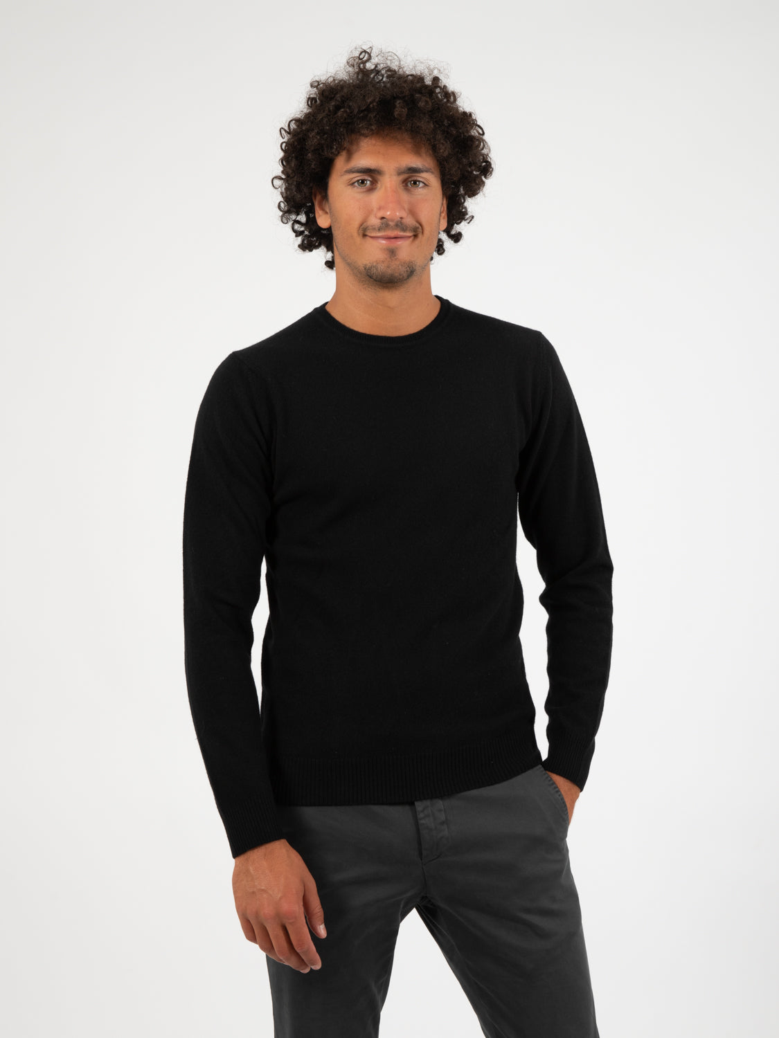 Maglioncino lavagna in lana merino extrafine