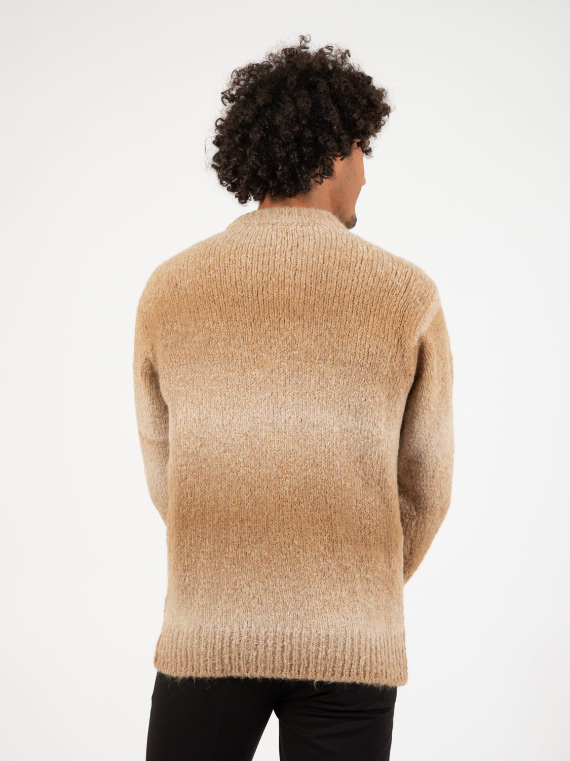 Maglione camel sfumato