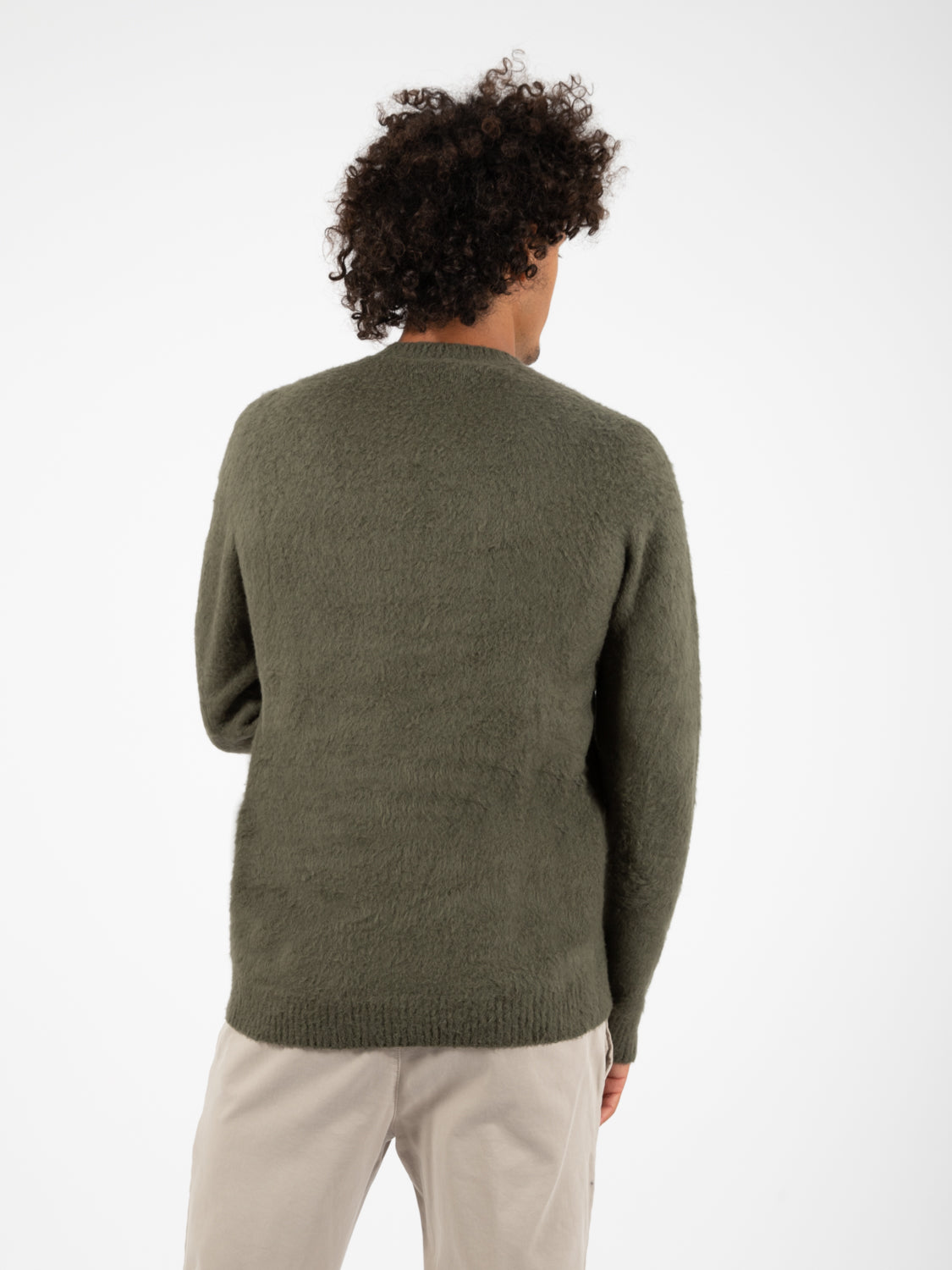 Maglione morbido girocollo militare