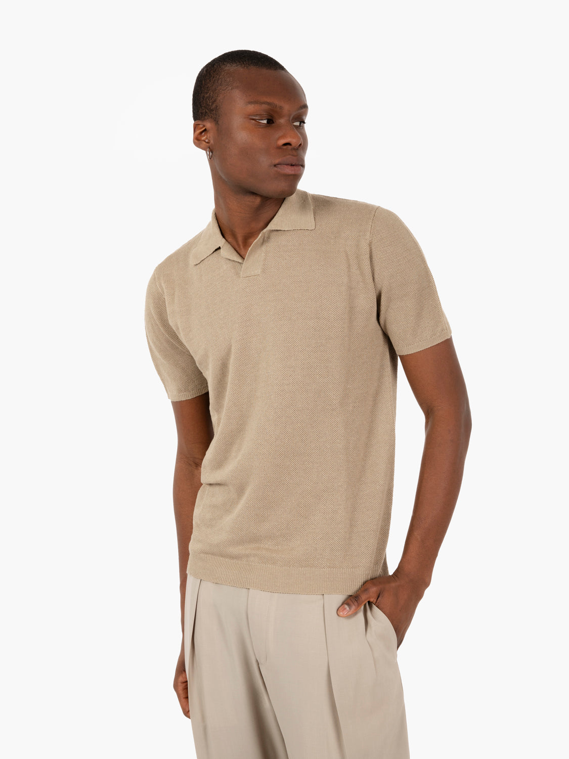 Sand piquet polo