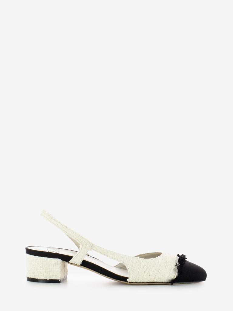 ROBERTO FESTA MILANO - Slingback bicolore nero / bianco