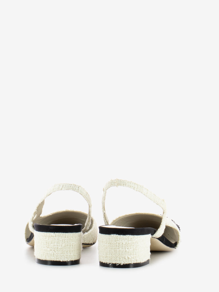 ROBERTO FESTA MILANO - Slingback bicolore nero / bianco