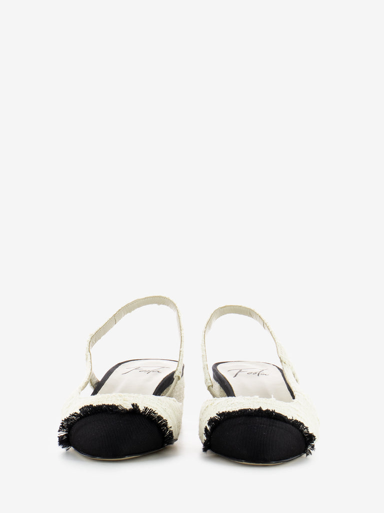 ROBERTO FESTA MILANO - Slingback bicolore nero / bianco