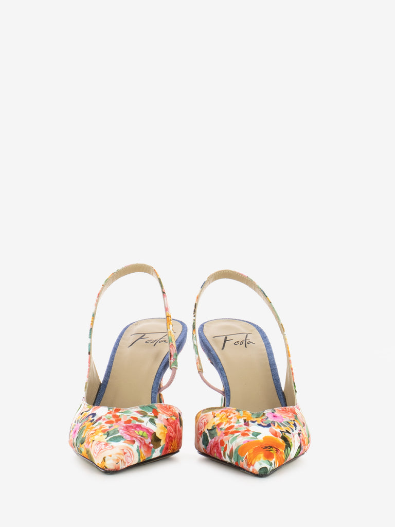 ROBERTO FESTA MILANO - Slingback Cestro stampa a fiore