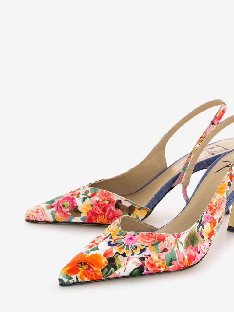 ROBERTO FESTA MILANO - Slingback Cestro stampa a fiore