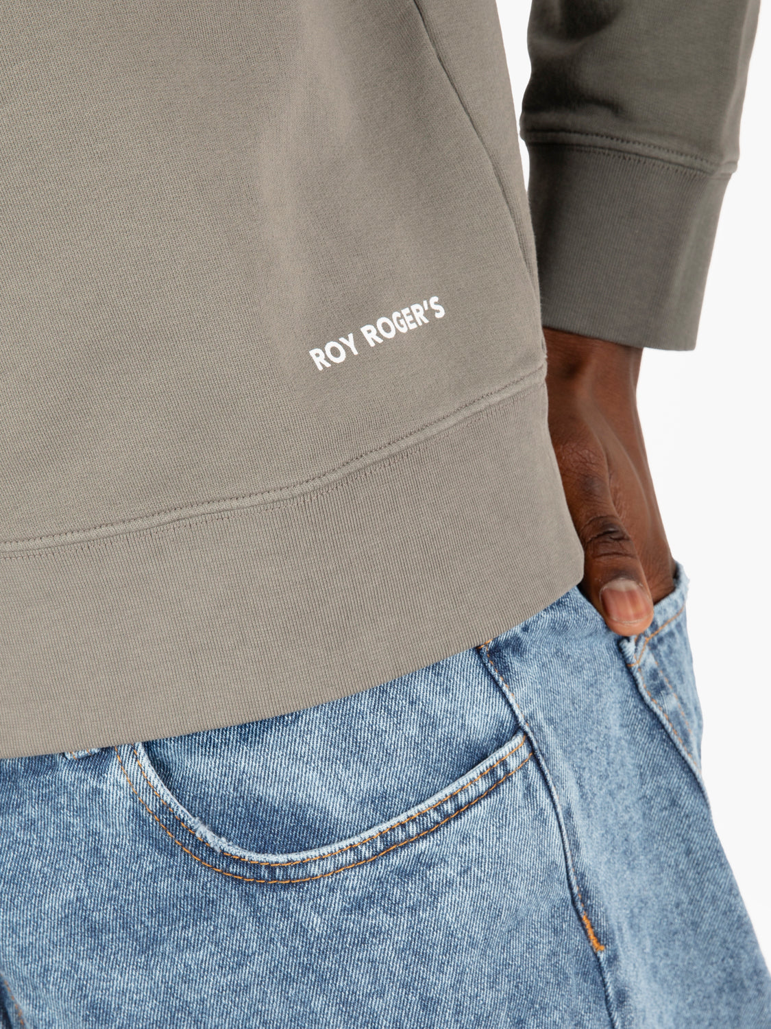Felpa girocollo con logo lettering jungle