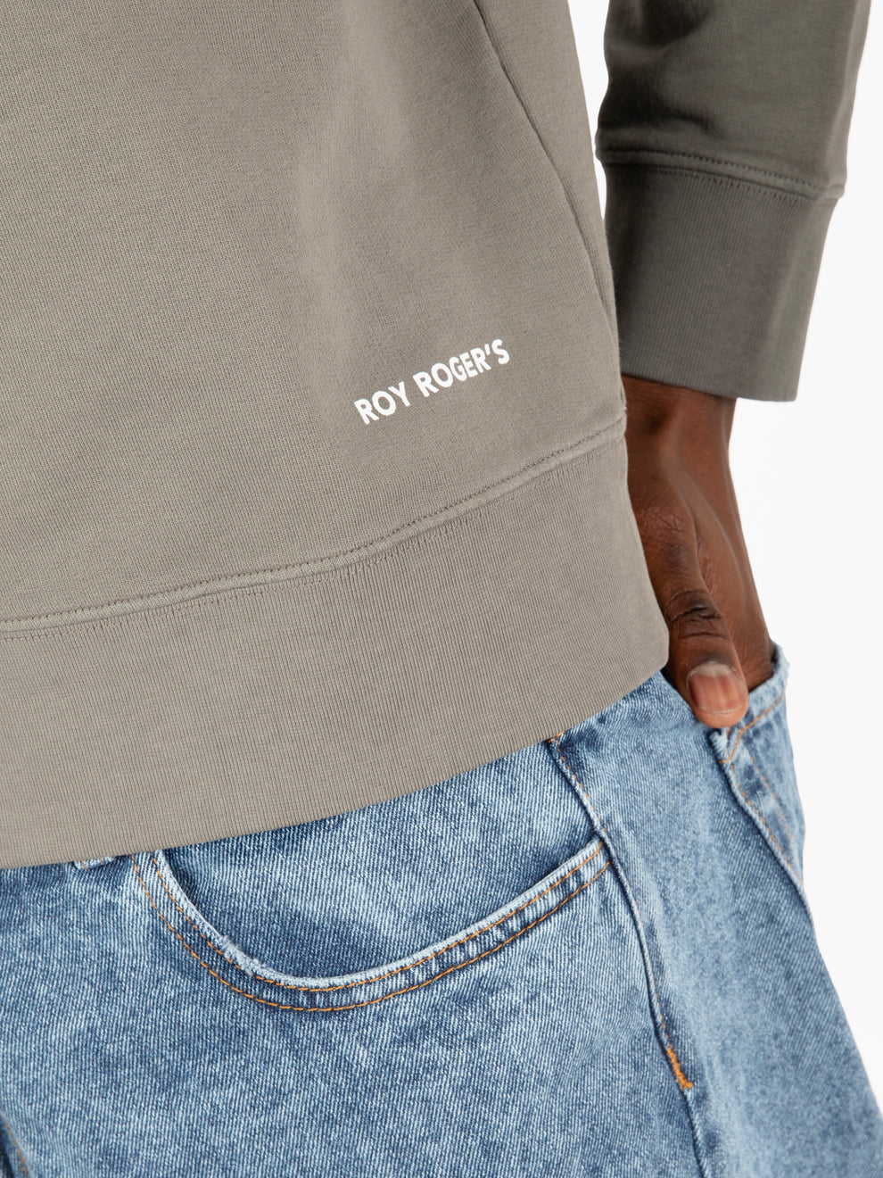 Felpa girocollo con logo lettering jungle