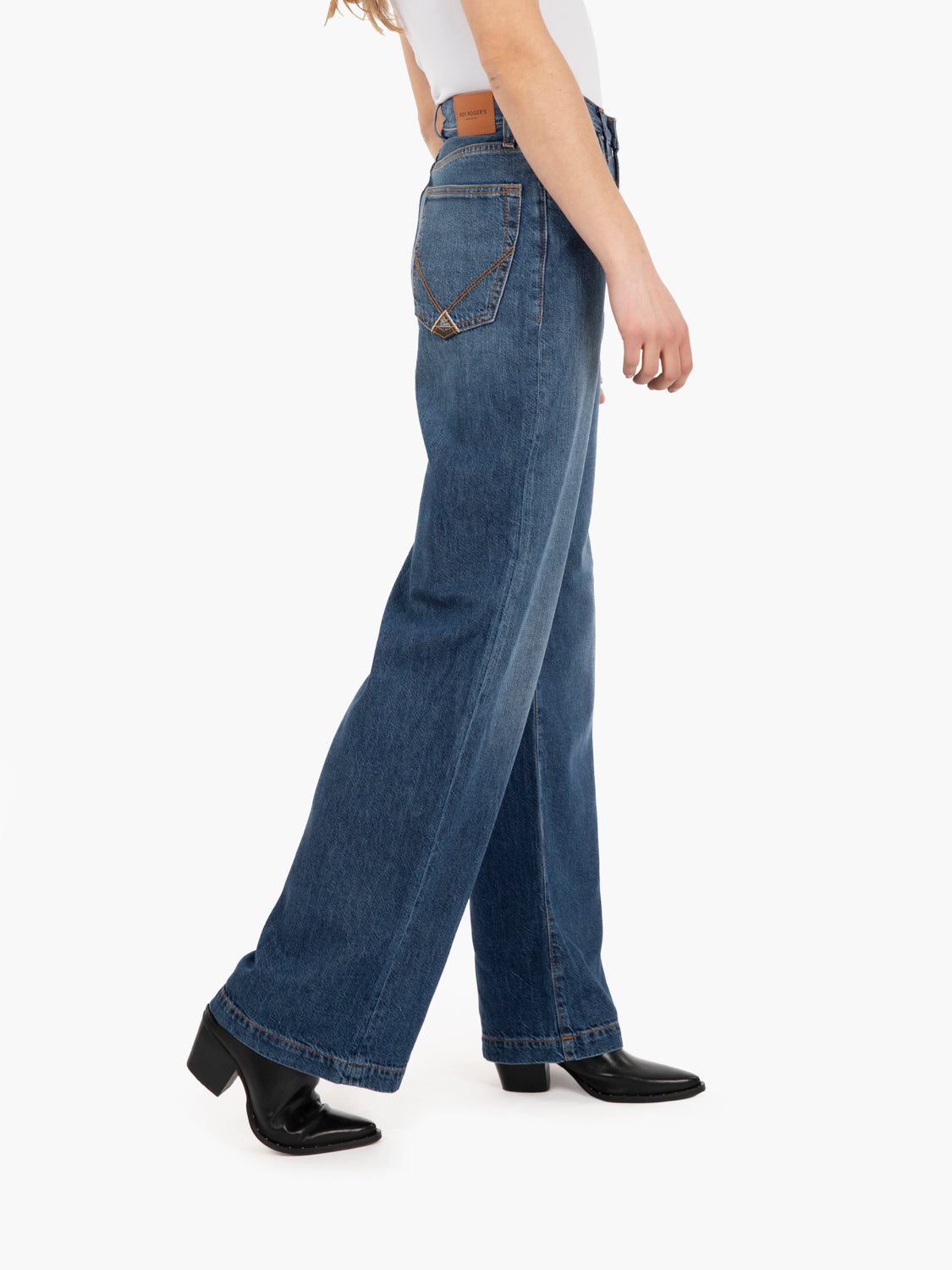 Jeans a palazzo Marta denim blu