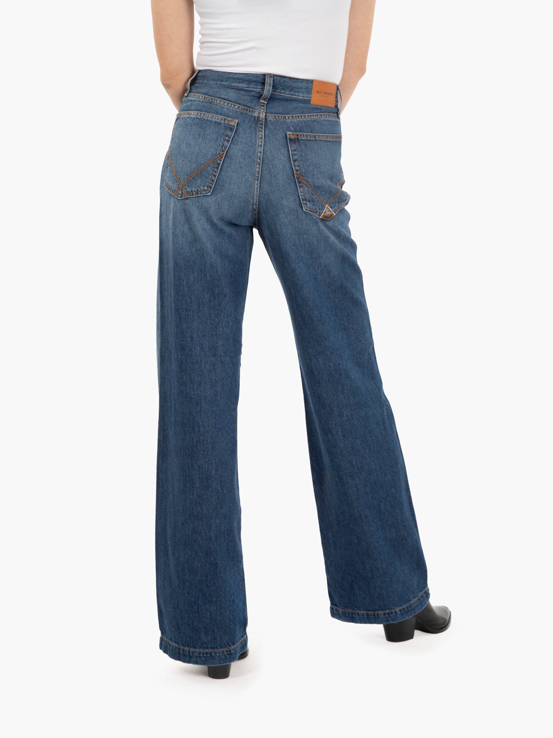 Jeans a palazzo Marta denim blu