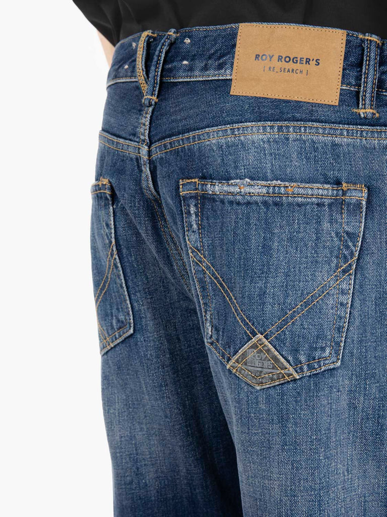 ROY ROGER'S - Jeans carrot fit timeless denim blu
