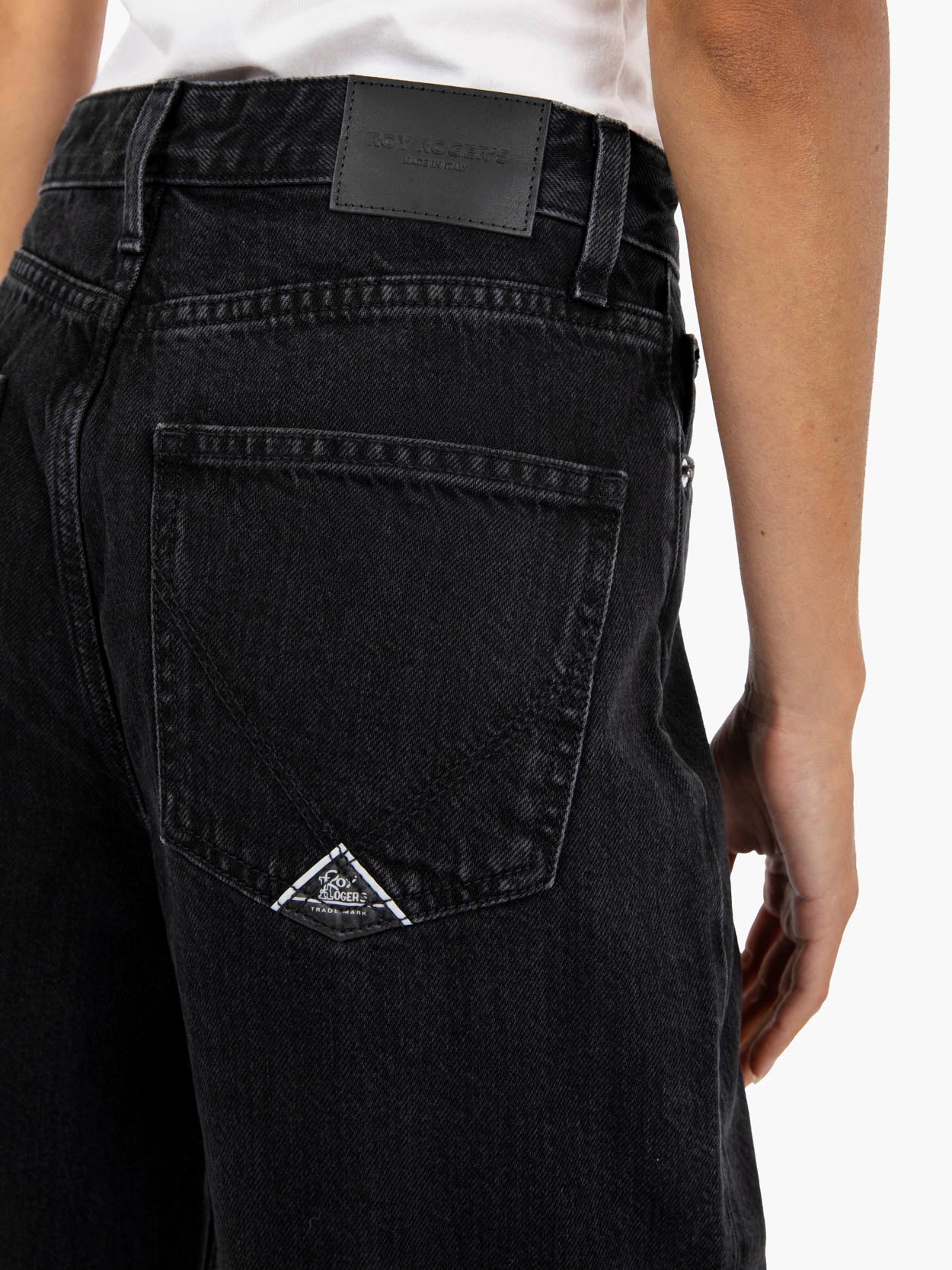 Jeans Super Wide denim black