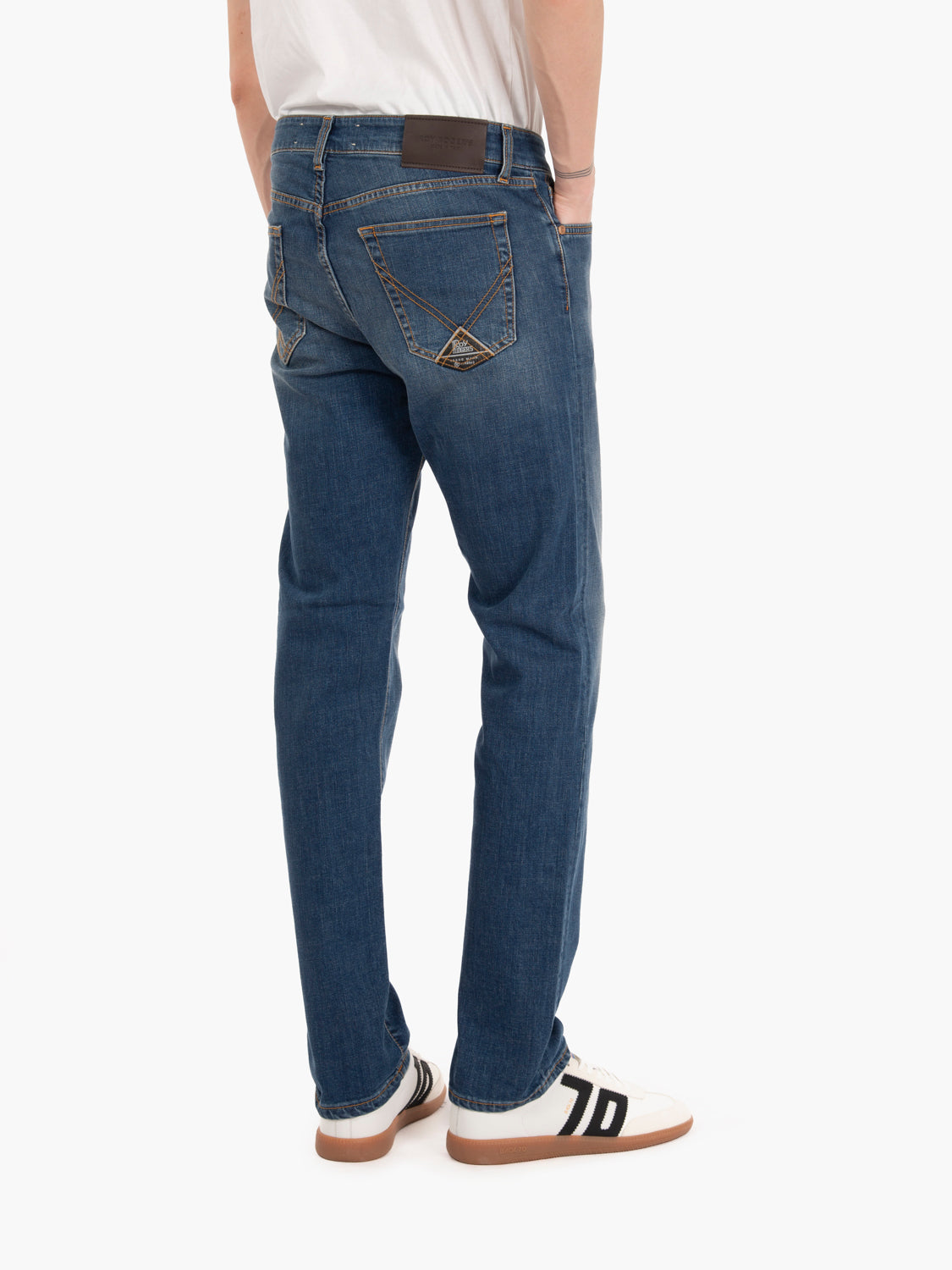 Jeans Weared regular fit blu denim