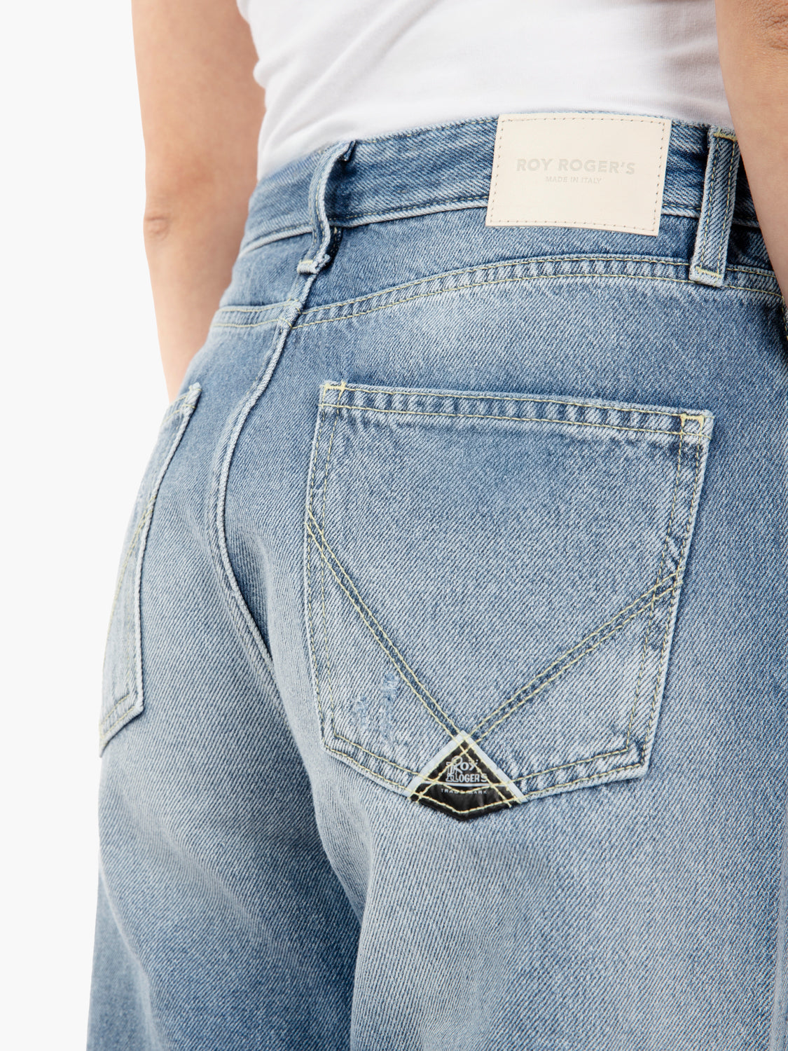 Jeans Lawrence wide vita bassa azzurro