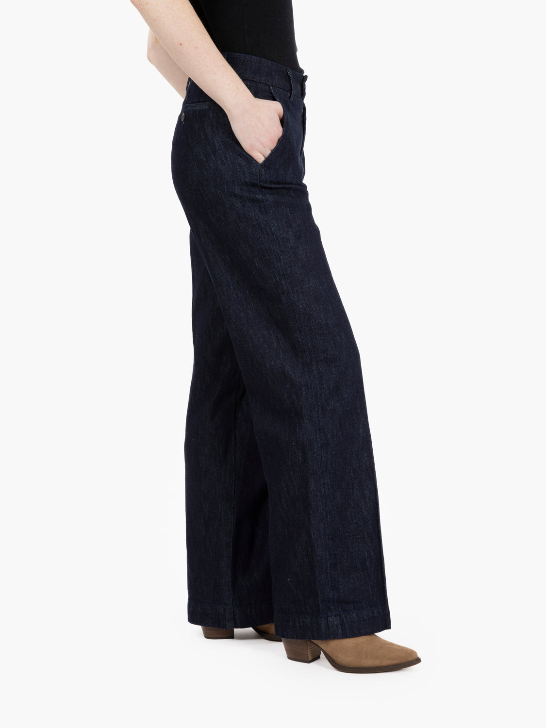 Pantaloni Lais Rinse denime scuro