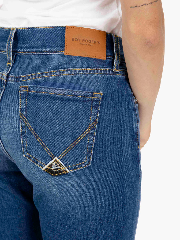 ROY ROGER'S - Jeans a trombetta Zandra sienna denim