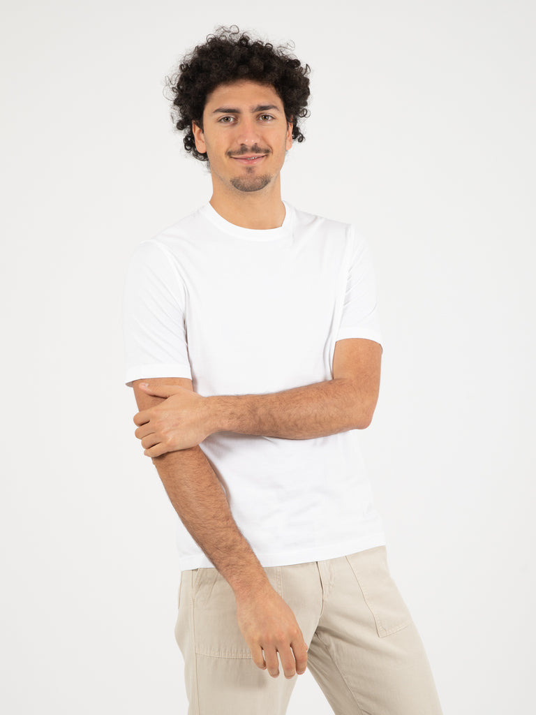 ST.MORITZ - T-shirt Jervin in cotone bianco ottico