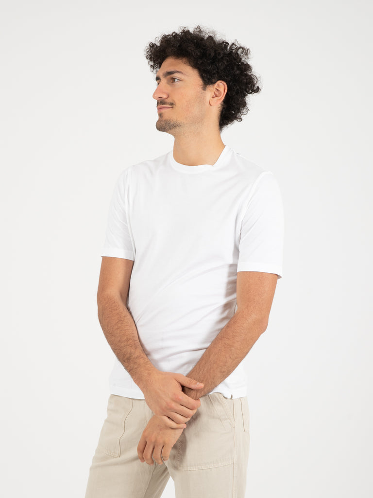 ST.MORITZ - T-shirt Jervin in cotone bianco ottico