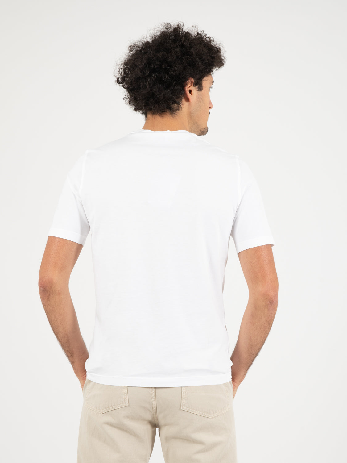 T-shirt Jervin in cotone bianco ottico