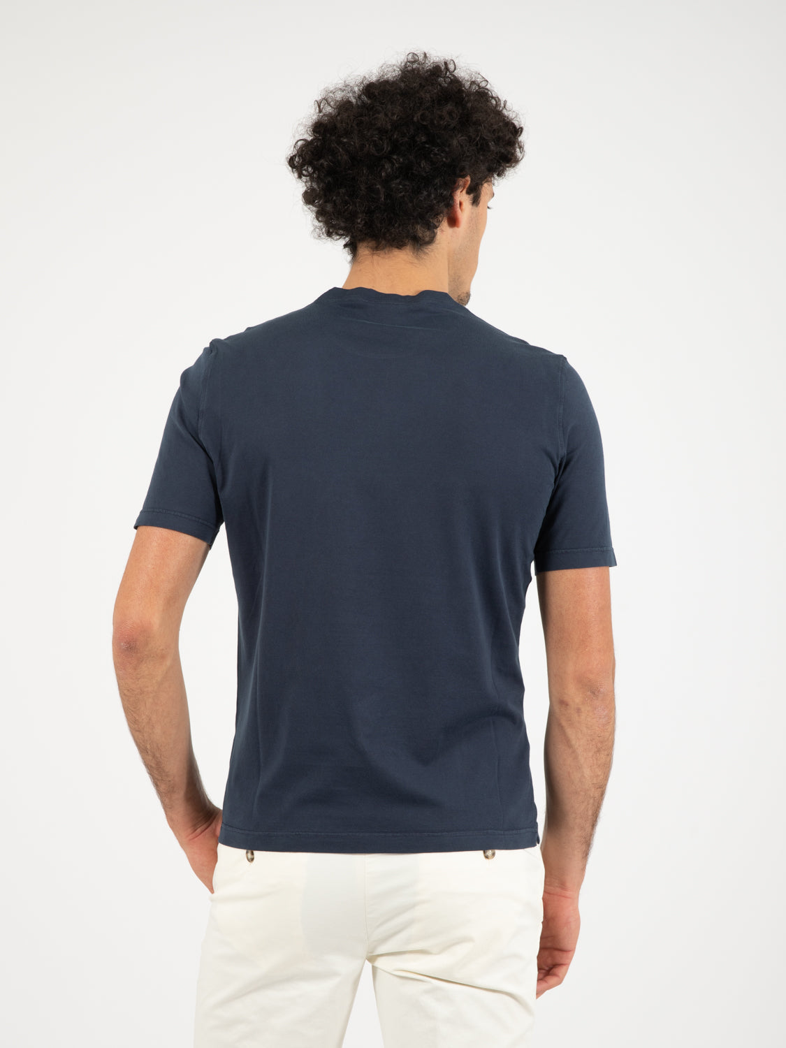 T-shirt Jervin in cotone indaco