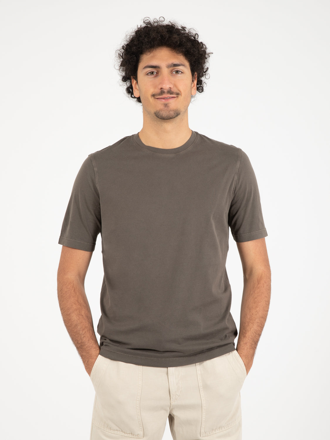 T-shirt Jervin in cotone testa di moro