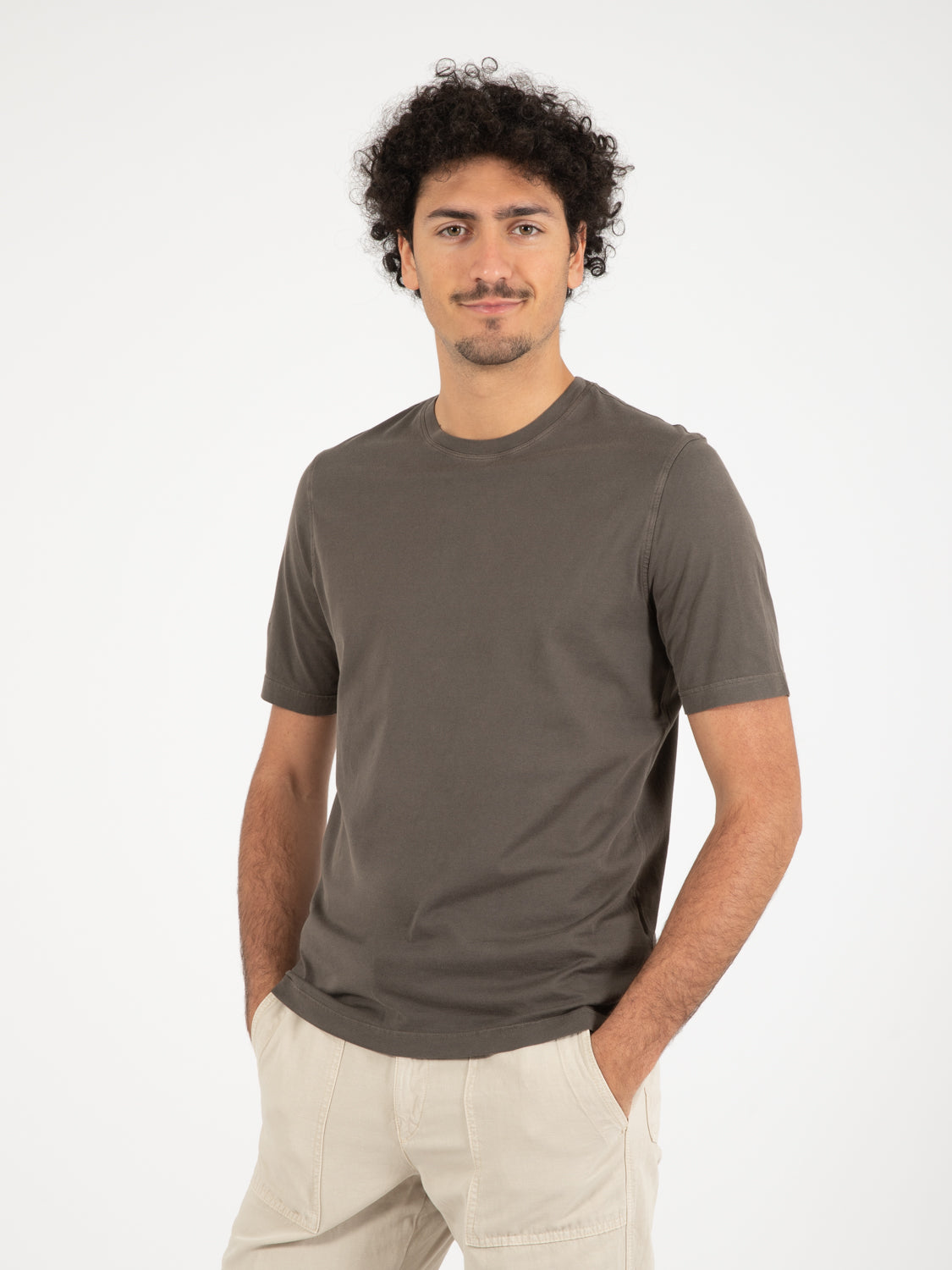 T-shirt Jervin in cotone testa di moro