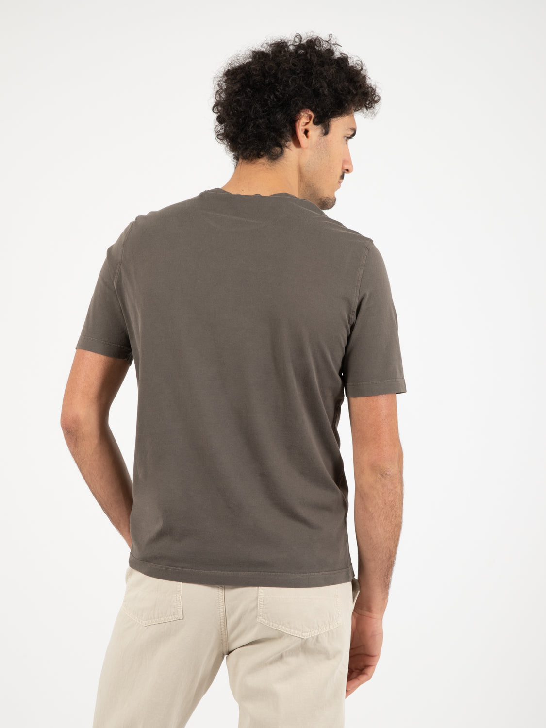 T-shirt Jervin in cotone testa di moro