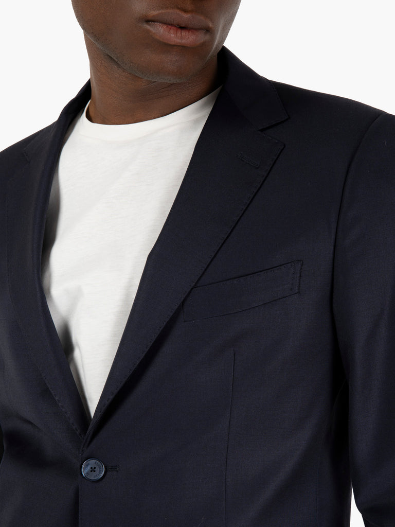 SANTANIELLO - Abito fresco lana navy