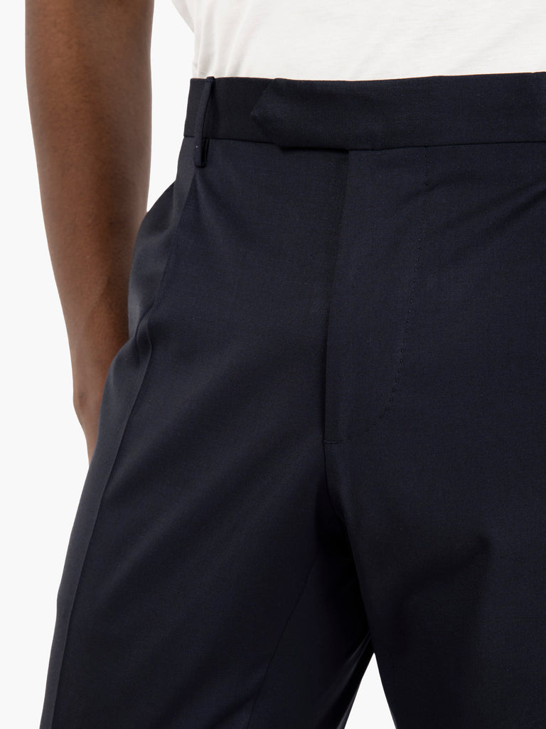 SANTANIELLO - Abito fresco lana navy