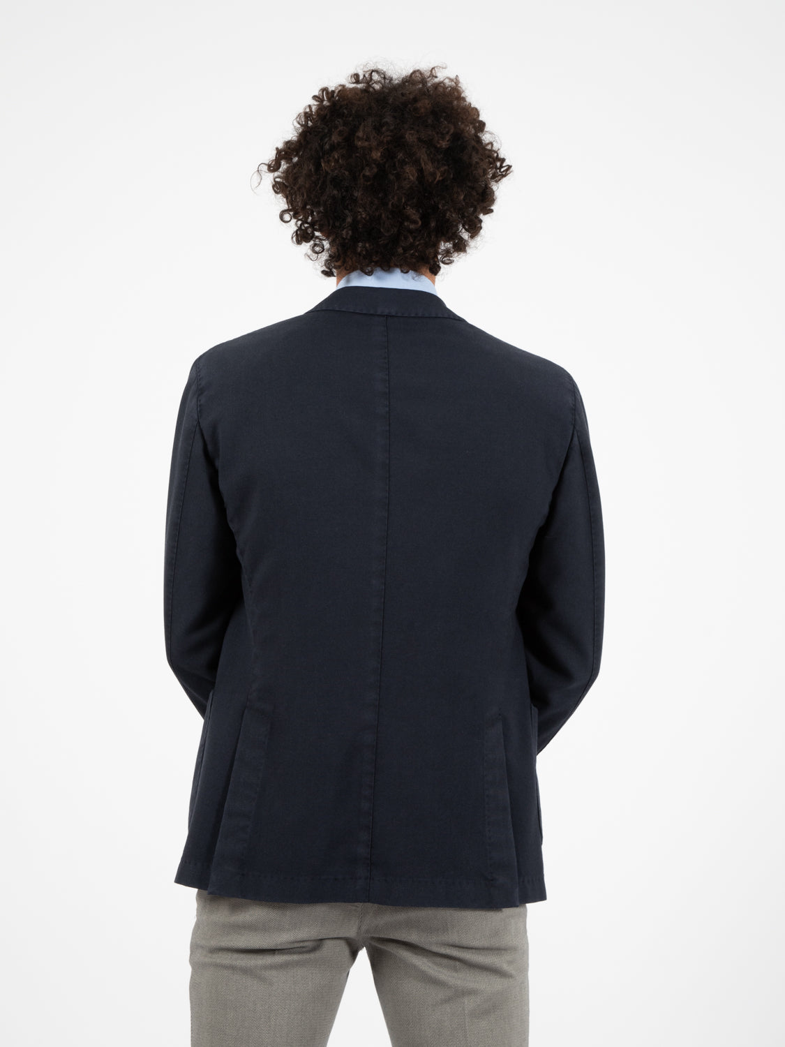 Blue extra fine wool blazer