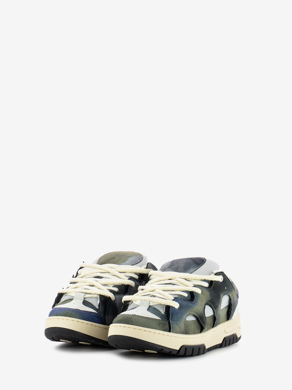 Model 1 fear tie dye sneakers