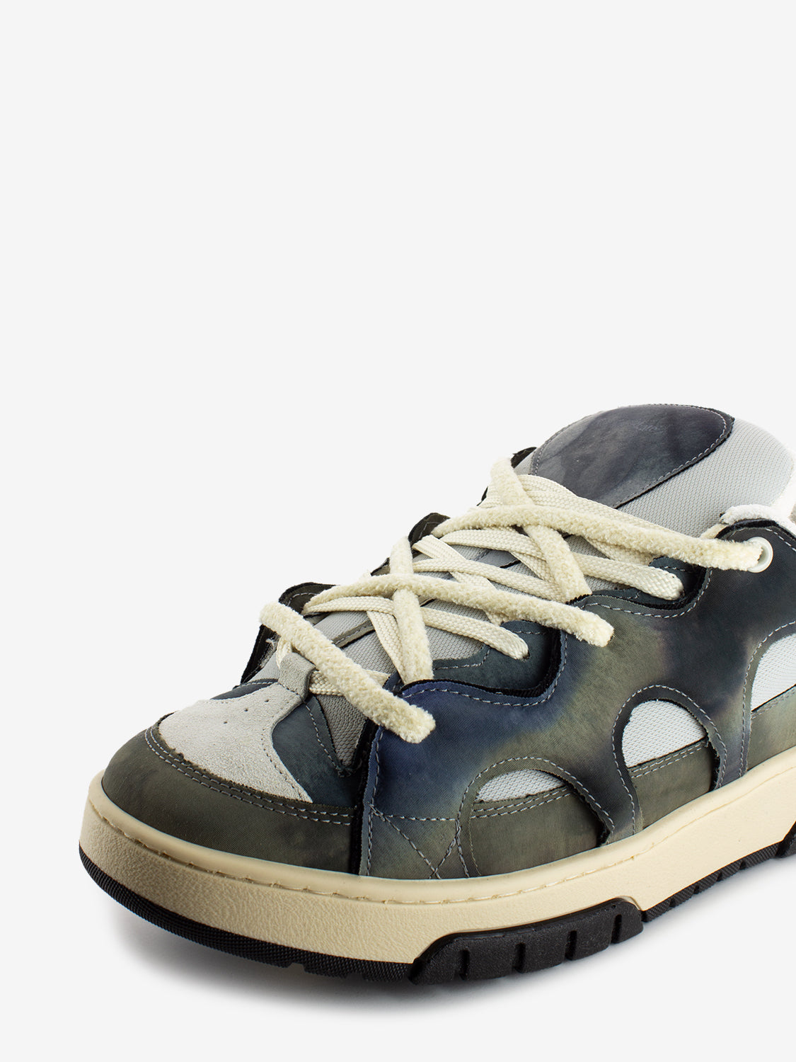 Model 1 fear tie dye sneakers