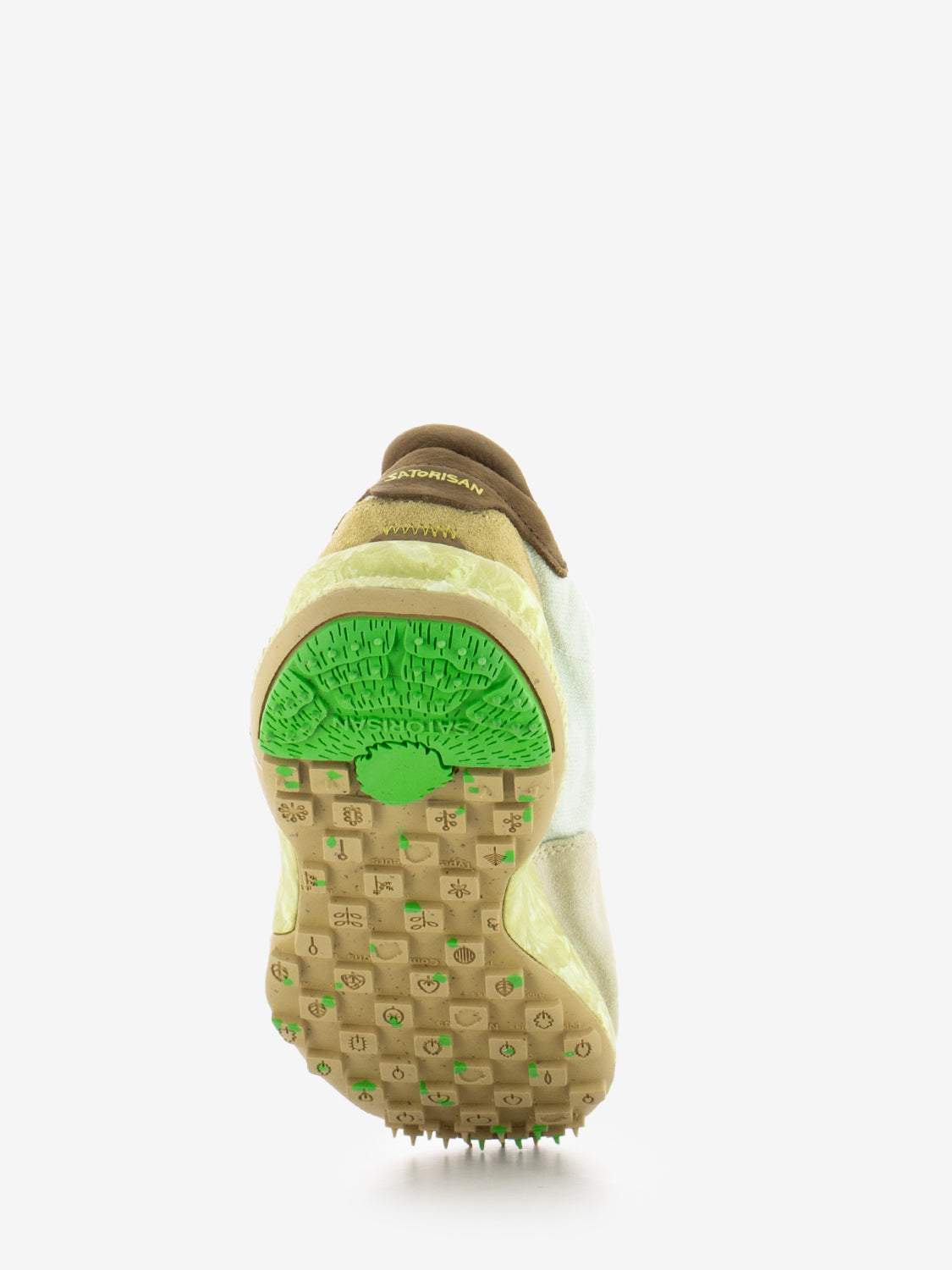 Sneakers Chacrona in lino cloudy green