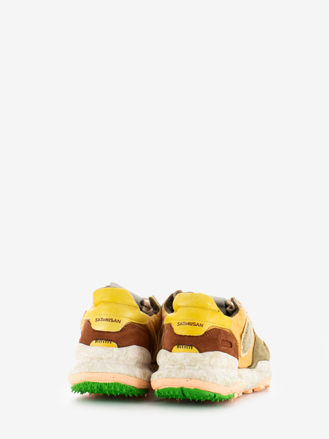 Sneakers Chacrona in lino pesca / marrone