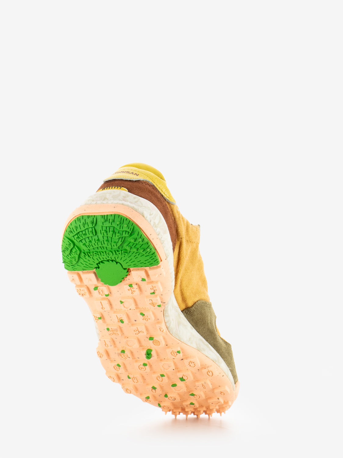 Sneakers Chacrona in lino pesca / marrone
