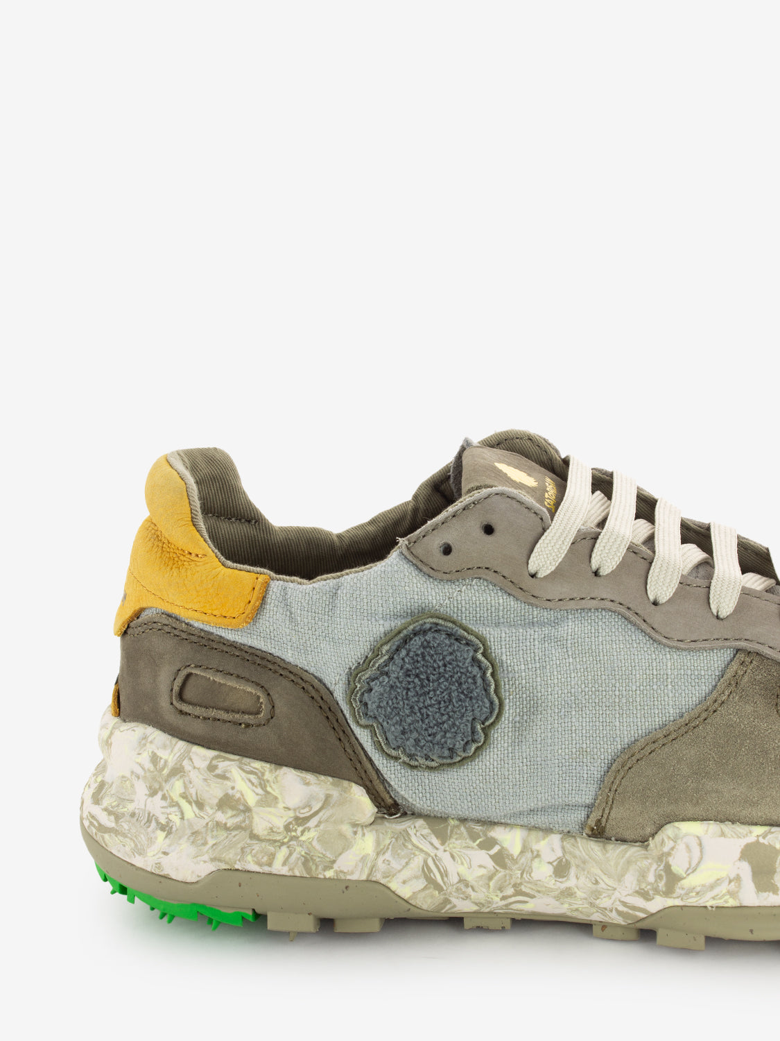 Sneakers Chacrona linen concrete grey
