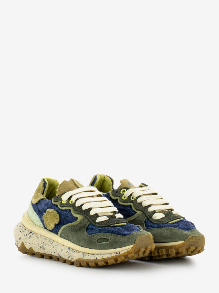 SATORISAN - Sneakers Chacrona Metta hemp indigo