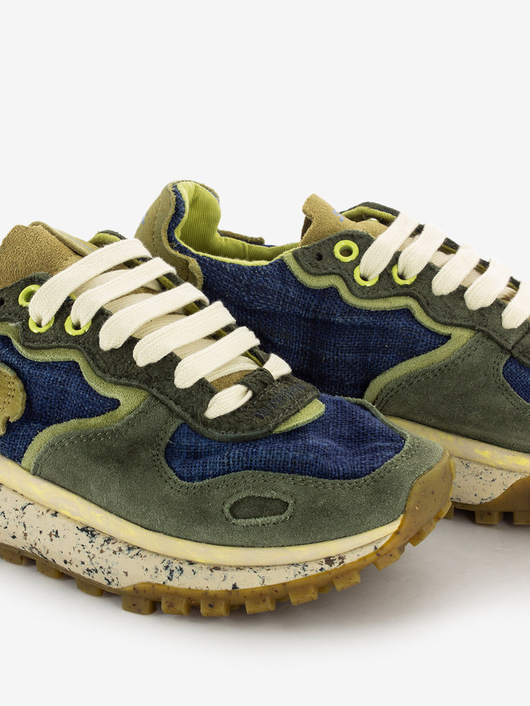 SATORISAN - Sneakers Chacrona Metta hemp indigo