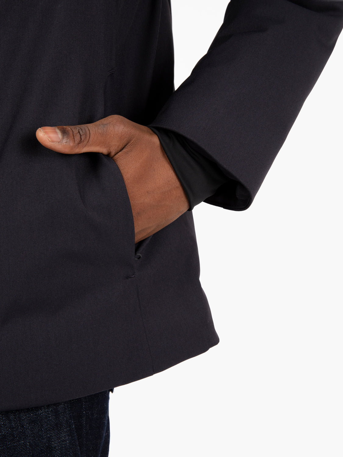 Barnaby hooded jacket blue black