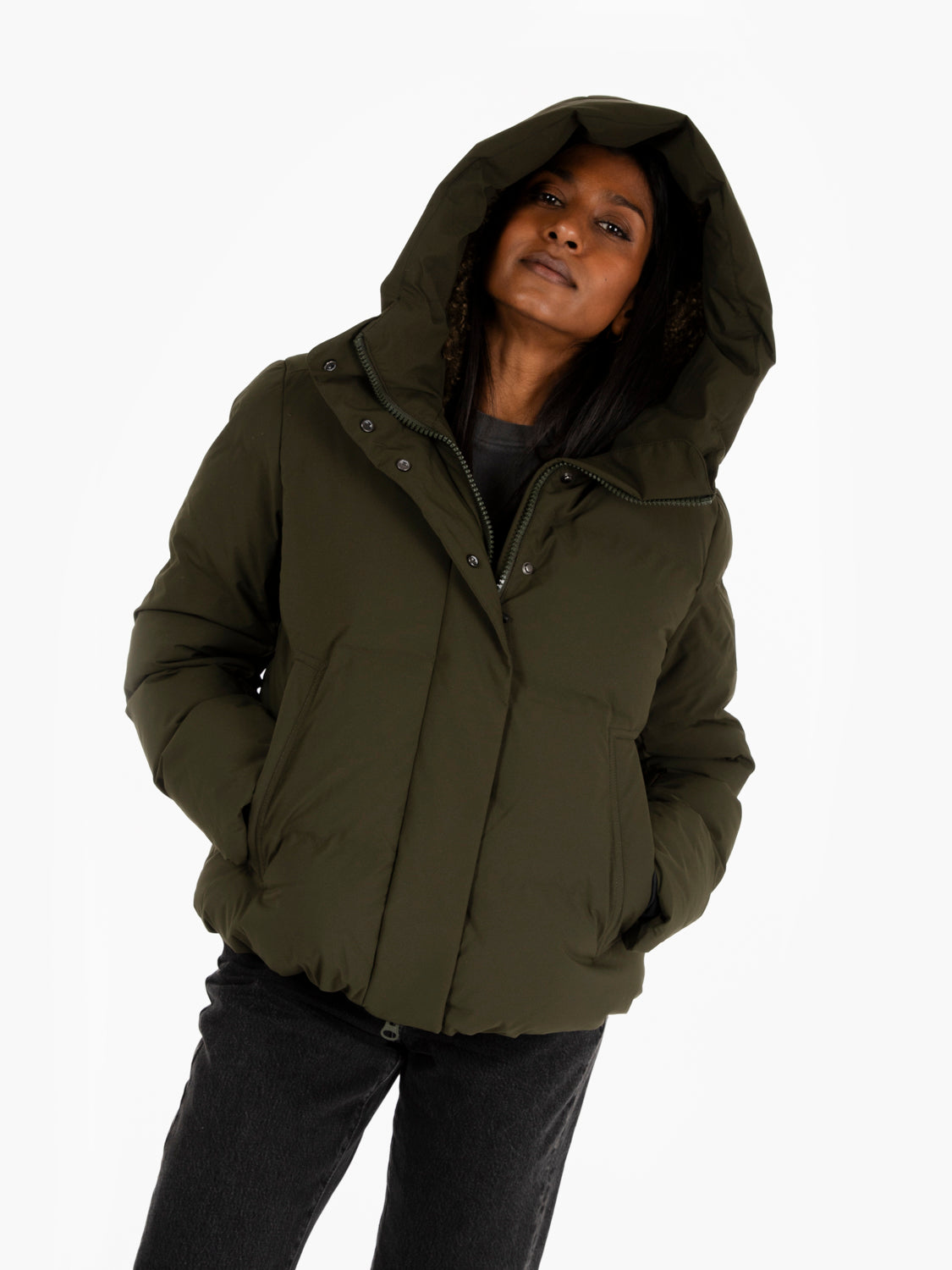Giacca Calliope hooded land green