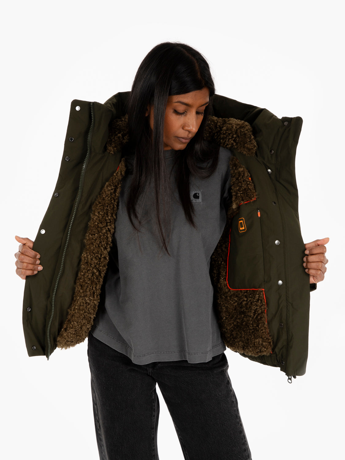 Giacca Calliope hooded land green