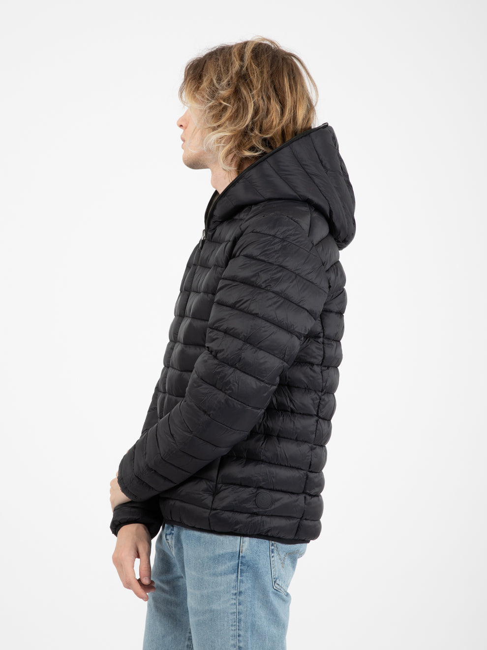 Ezra Jacket with Hood Double Face Military Green